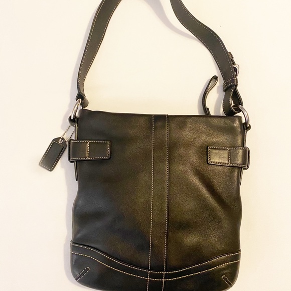 Coach Hobo Black Leather Purse - Picture 2 of 7